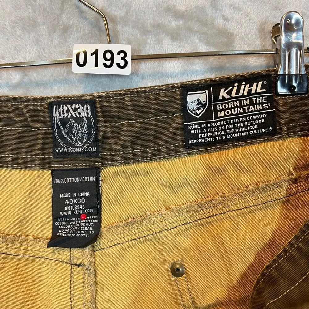 Kuhl Outkast Vintage Patina Dye Hiking Outdoor Pants Brown‎ Men's Size 40x30